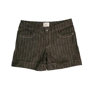 White House Black Market Pinstripe Jean Shorts Size 4